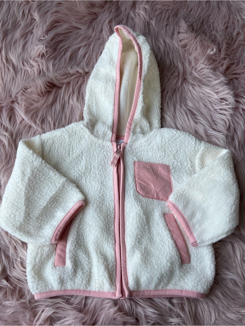Carter's White and Pink Baby Bottoms 12m